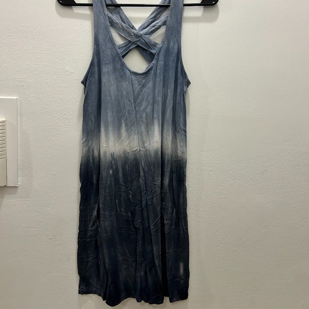 Blue and White Ombre Dress